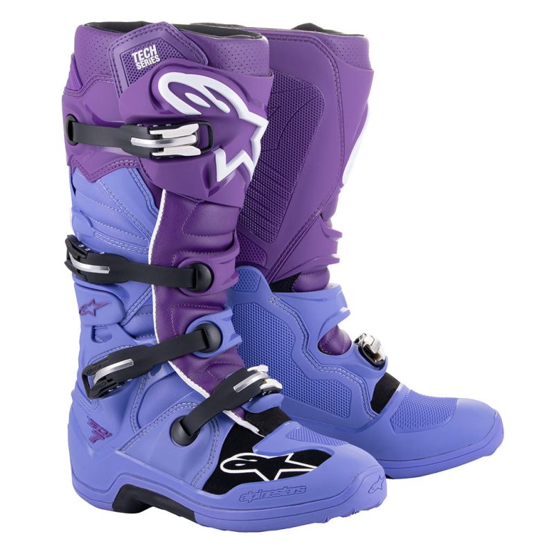 Alpinestars Tech 7 Double Purple White MX Boots 1