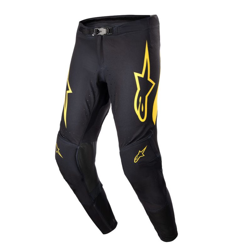 supertech ward black yellow pant front