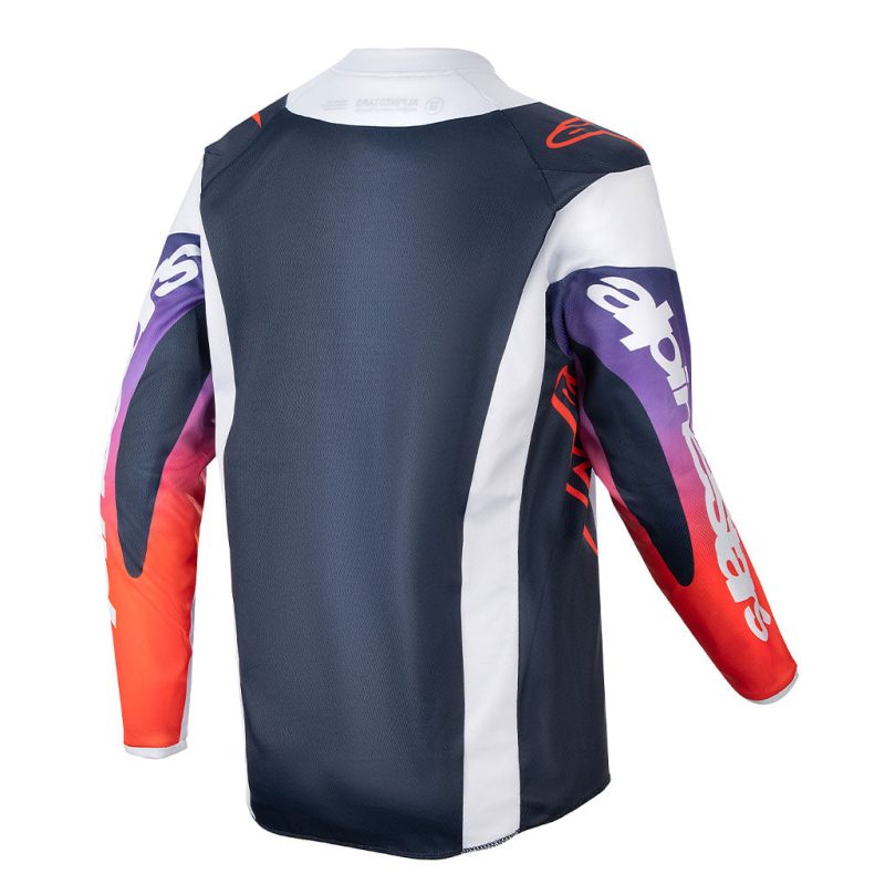 youth racer grey orange jersey front