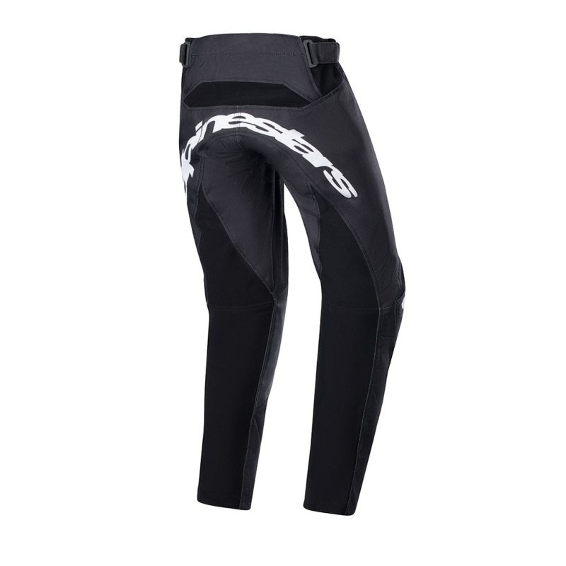 youth racer lucent black white pants back